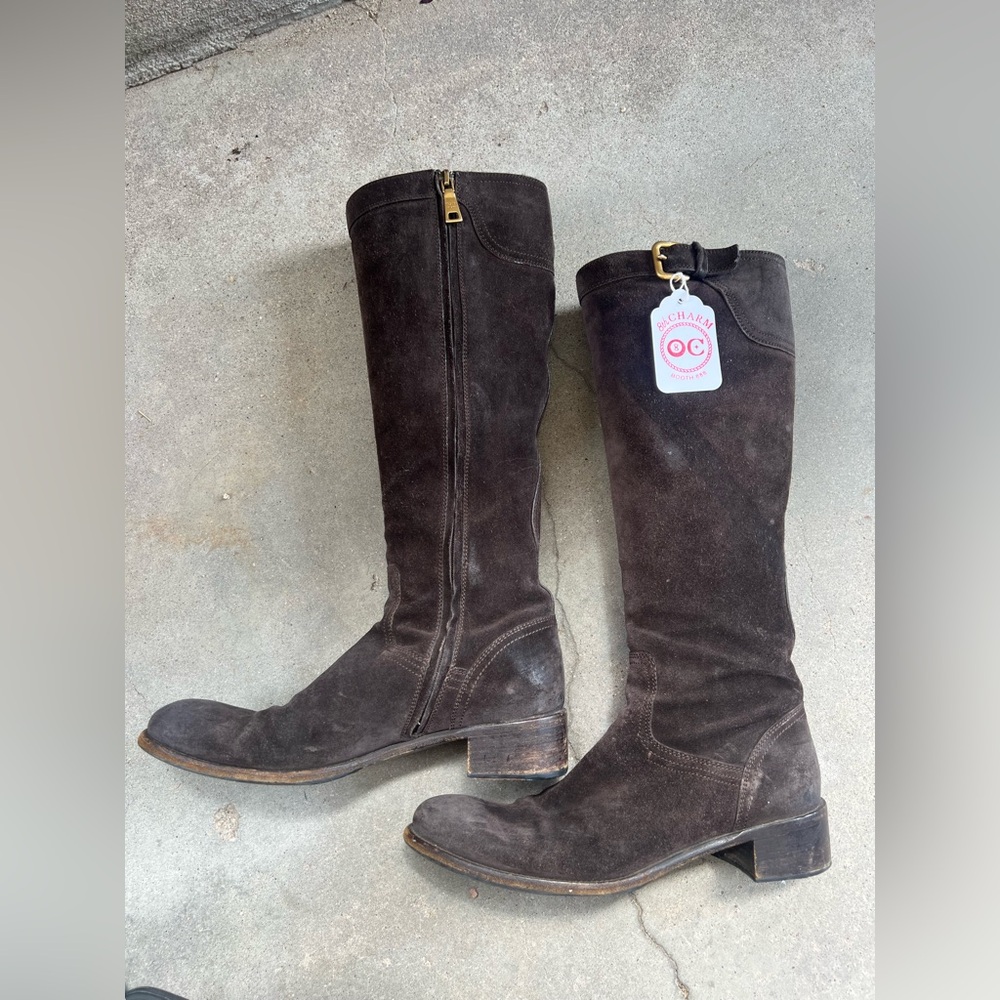 Authenticated - Prada Riding Boots